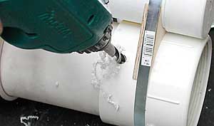 drilling the chamber